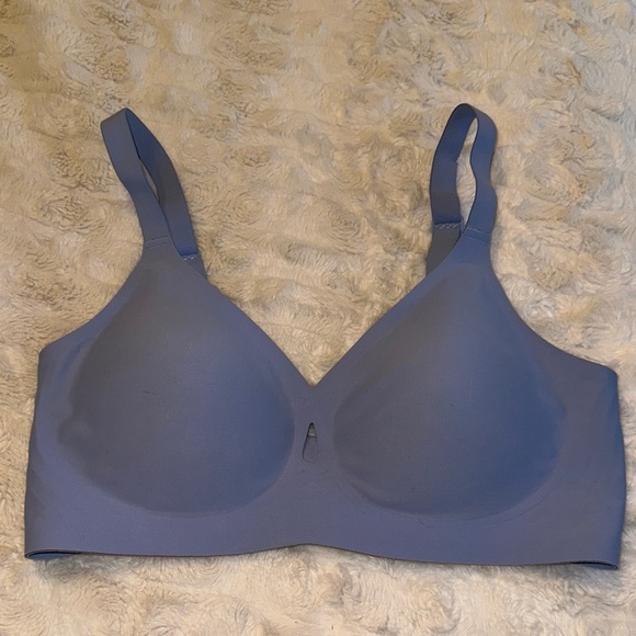 Wireless, Seamless Blue Bra - Picture 1 of 6